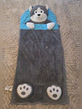 Hugfun Animal Slumber Bag Kids Overnight Sleeping Bag (Husky Puppy)